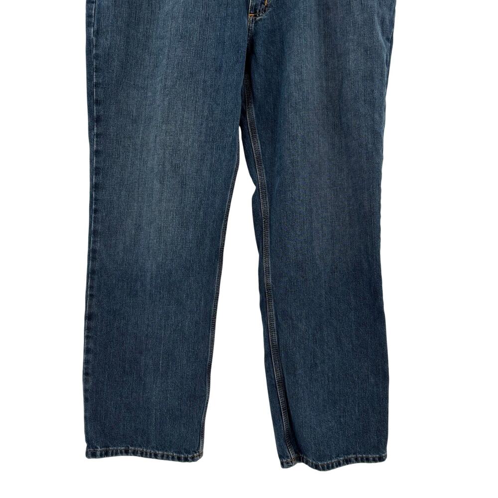 Carhartt Men's 42x32 Blue Medium Wash Cotton Blend Jeans - Picture 5 of 6